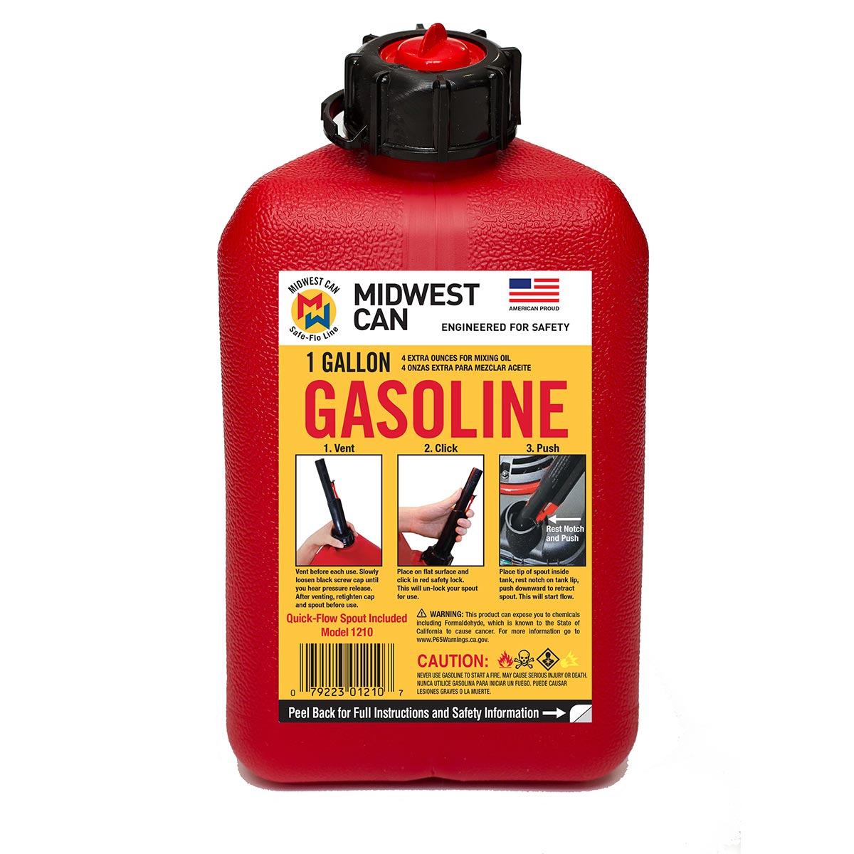 1 Gallon Gas Can (12 pc) - A1 WHOLESALE LLC