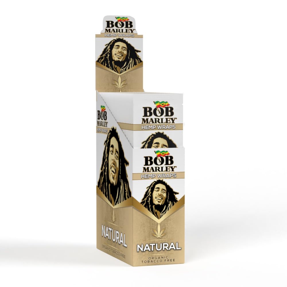 BOB MARLEY HEMP WRAPS 25CT| DISPLAY - A1 WHOLESALE LLC