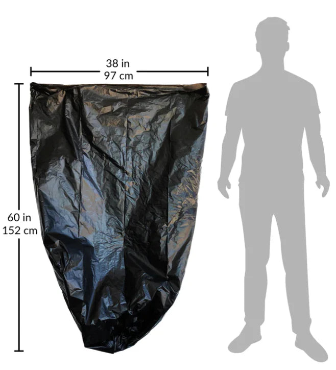 100ct-Large 55-60 Gallon Heavy Duty Trash Can Bags - A1 WHOLESALE LLC