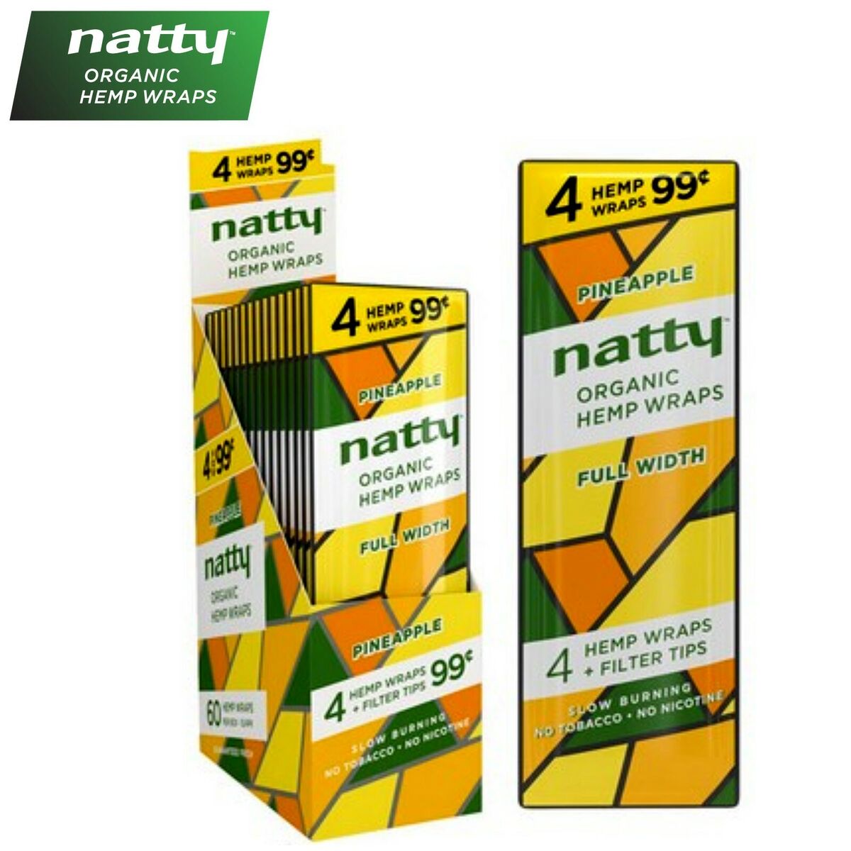 Natty Hemp Wraps 15ct - A1 WHOLESALE LLC