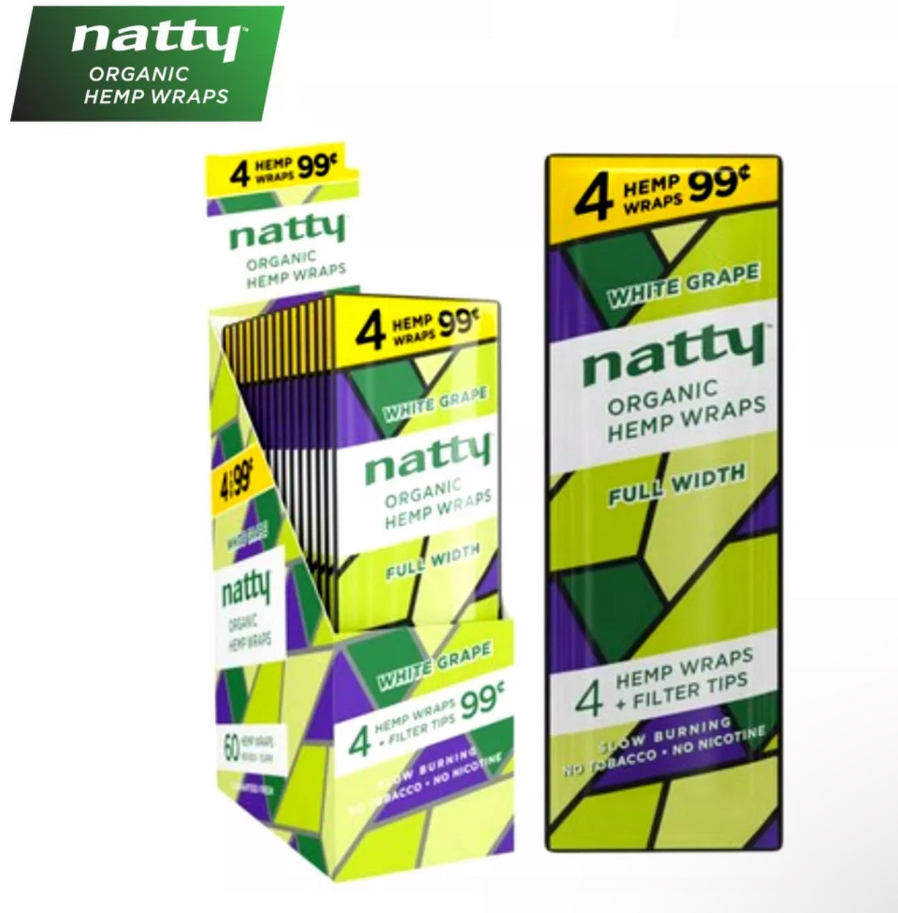 Natty Hemp Wraps 15ct - A1 WHOLESALE LLC