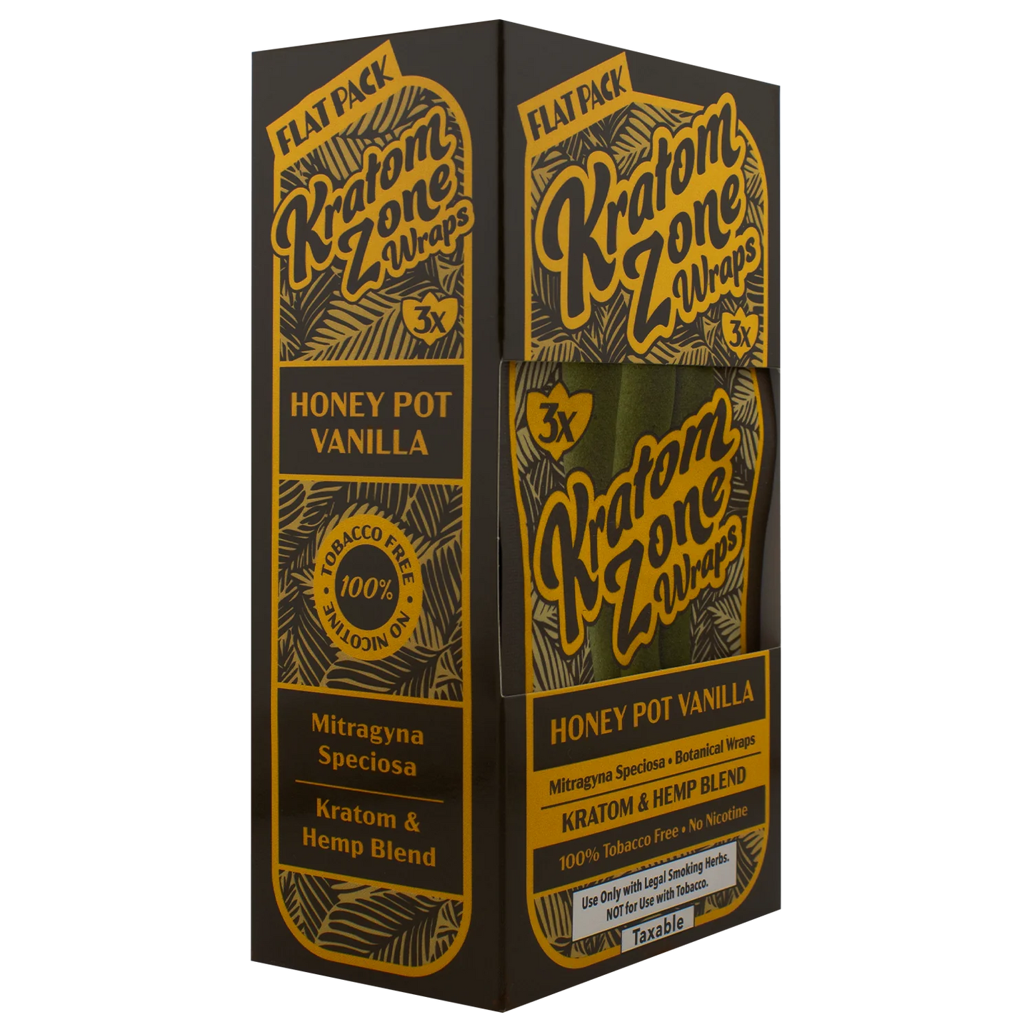 Kratom Zone Hemp Wraps 15pk / 3ct - A1 WHOLESALE LLC