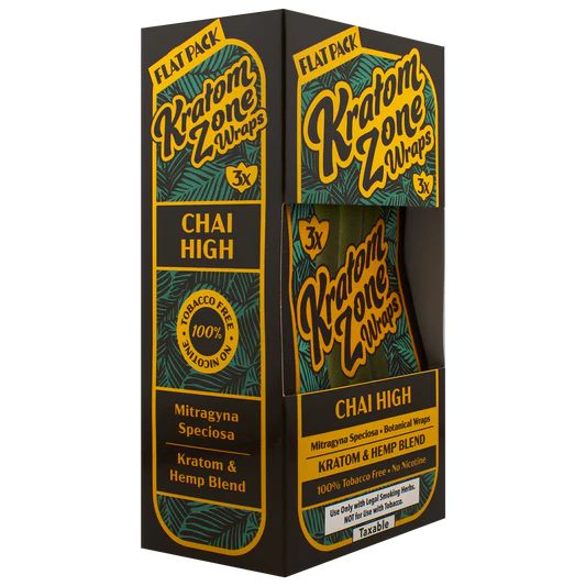 Kratom Zone Hemp Wraps 15pk / 3ct - A1 WHOLESALE LLC