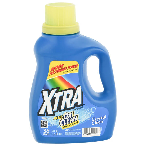 Xtra Liquid Laundry Detergent Plus Oxi - 56oz/6pk - A1 WHOLESALE LLC