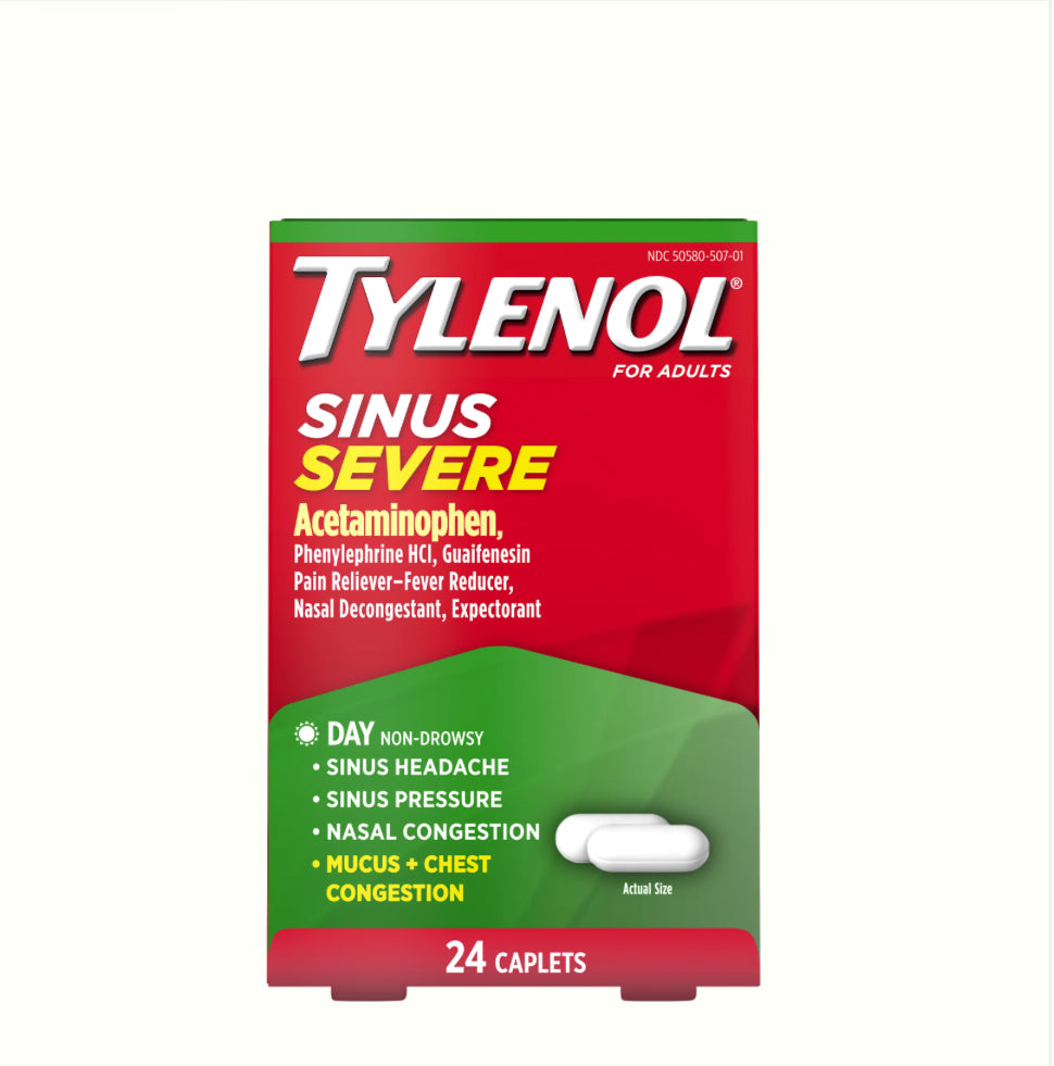 TYLENOL Sinus Severe 25ct - A1 WHOLESALE LLC