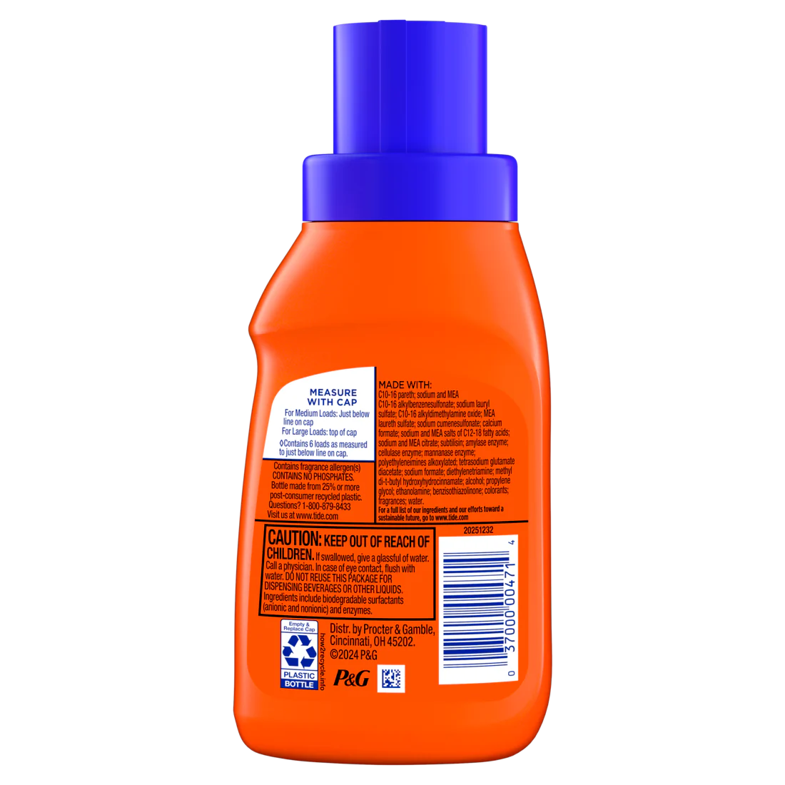 Tide Liq. 2X Original 6-loads - 10oz/12pk - A1 WHOLESALE LLC