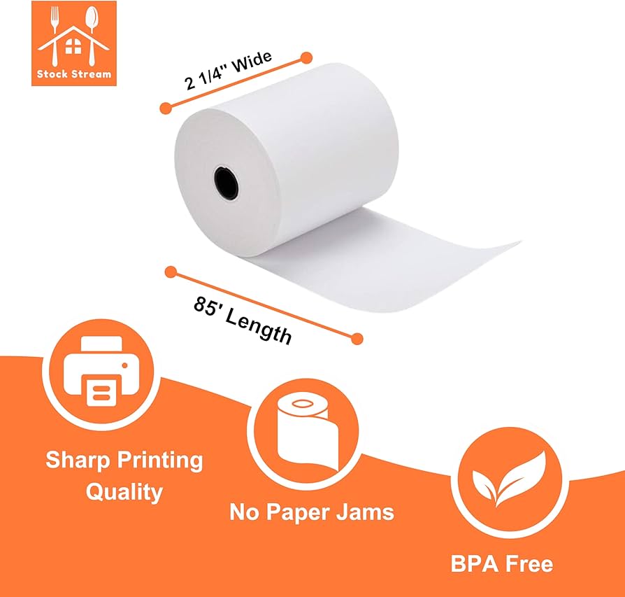 THERMAL RECIEPT ROLLS 50’-50ct - A1 WHOLESALE LLC