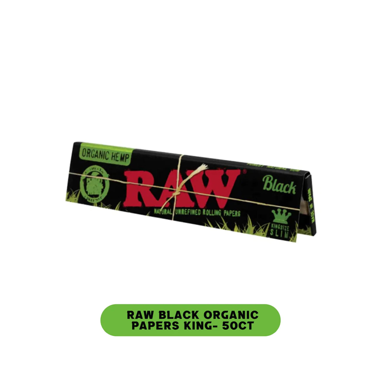 Raw Black Organic Papers King size slim -50ct - A1 WHOLESALE LLC