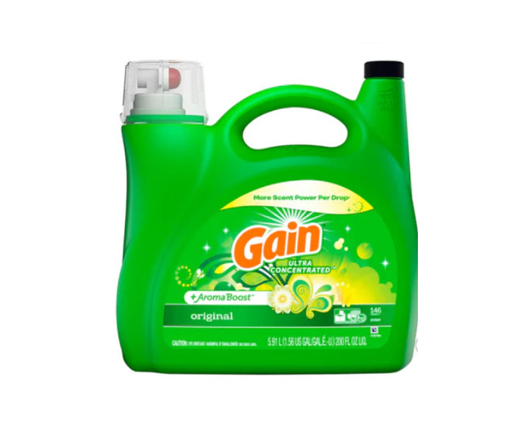 Gain Original Liquid Laundry Detergent 146 Wash Loads - 200oz/2pk - A1 WHOLESALE LLC