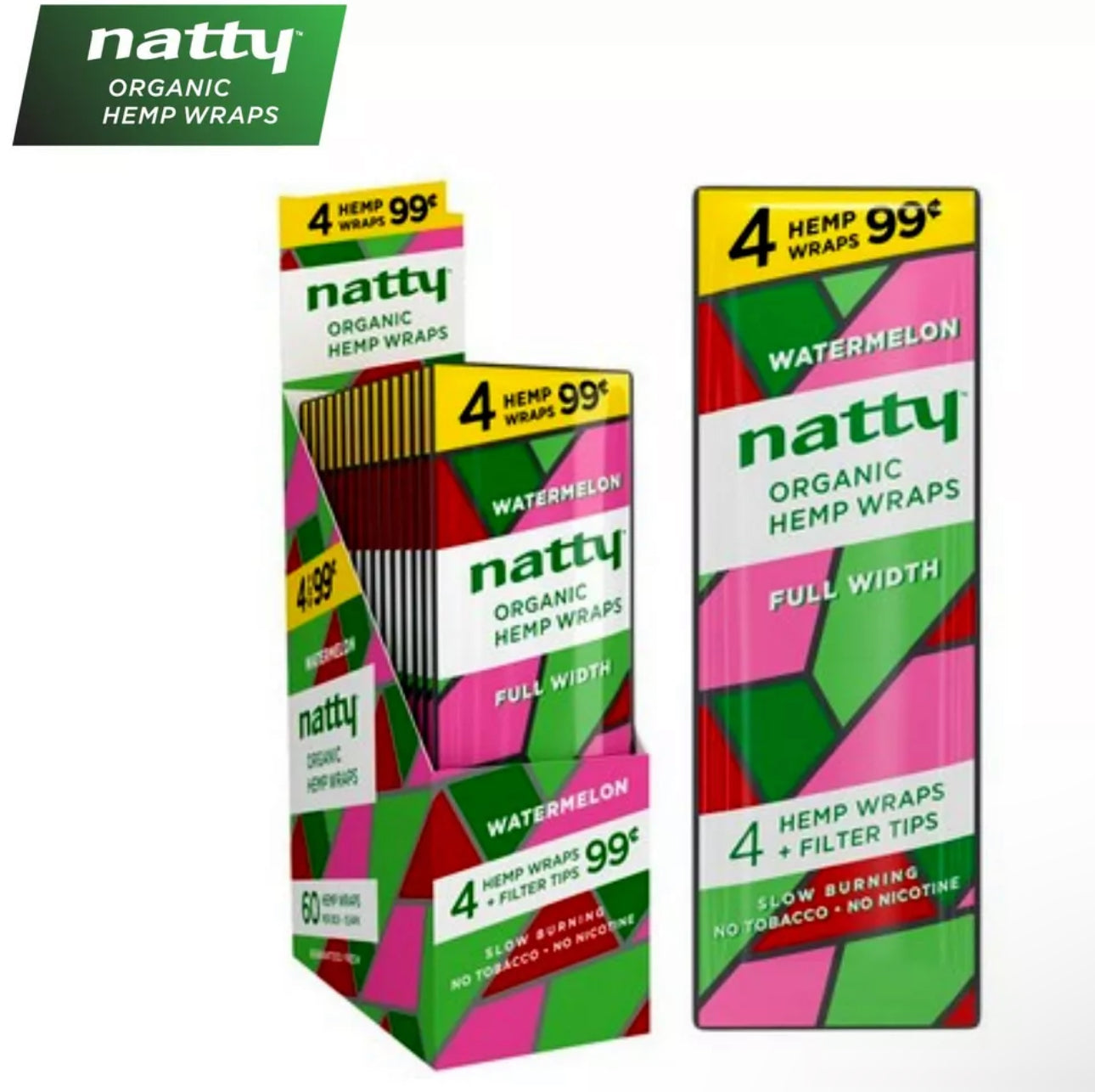Natty Hemp Wraps 15ct - A1 WHOLESALE LLC