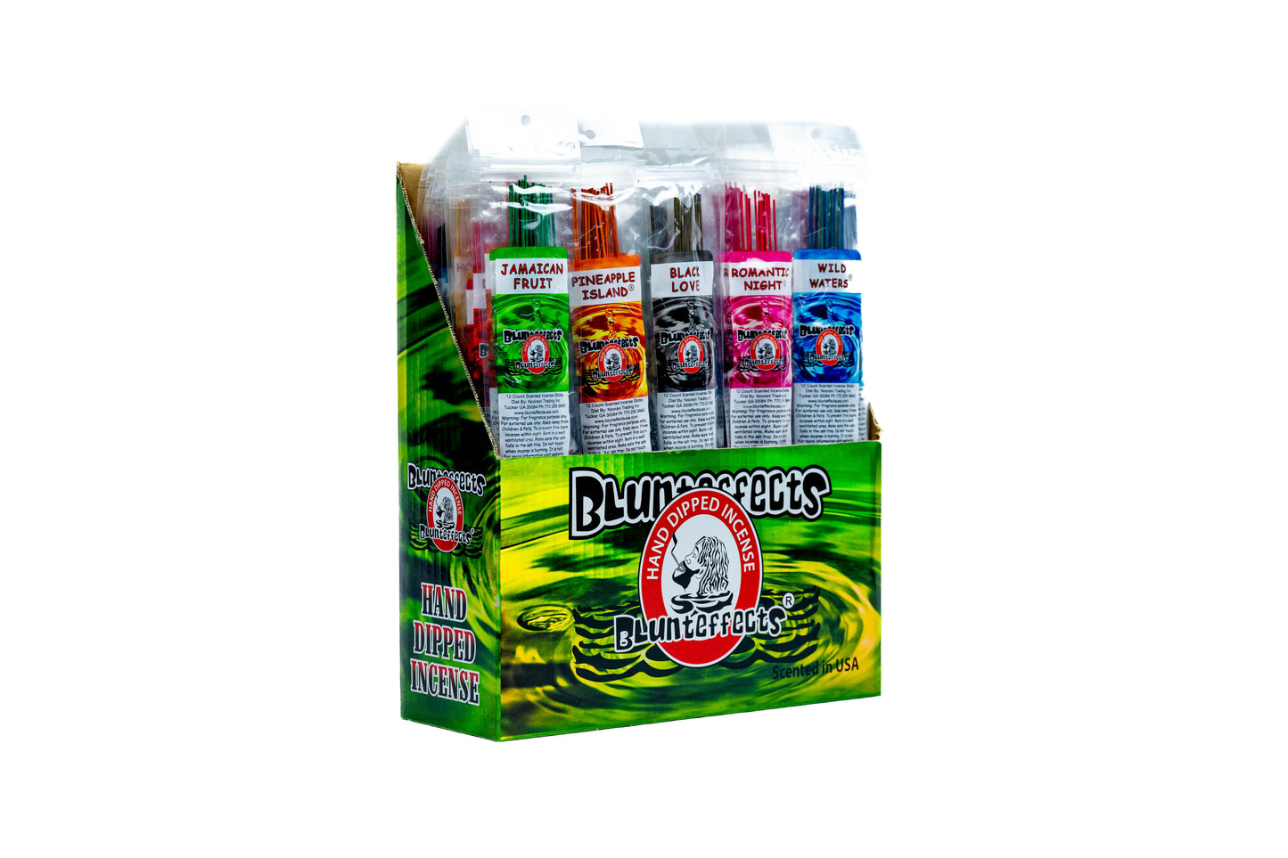 BLUNT EFFECTS Incens Asst Display of 72ct 12pk - A1 WHOLESALE LLC
