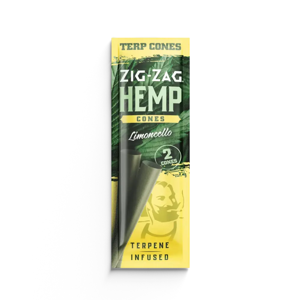 Zig-Zag Hemp Cones LimonCello 15ct / 2pk - A1 WHOLESALE LLC