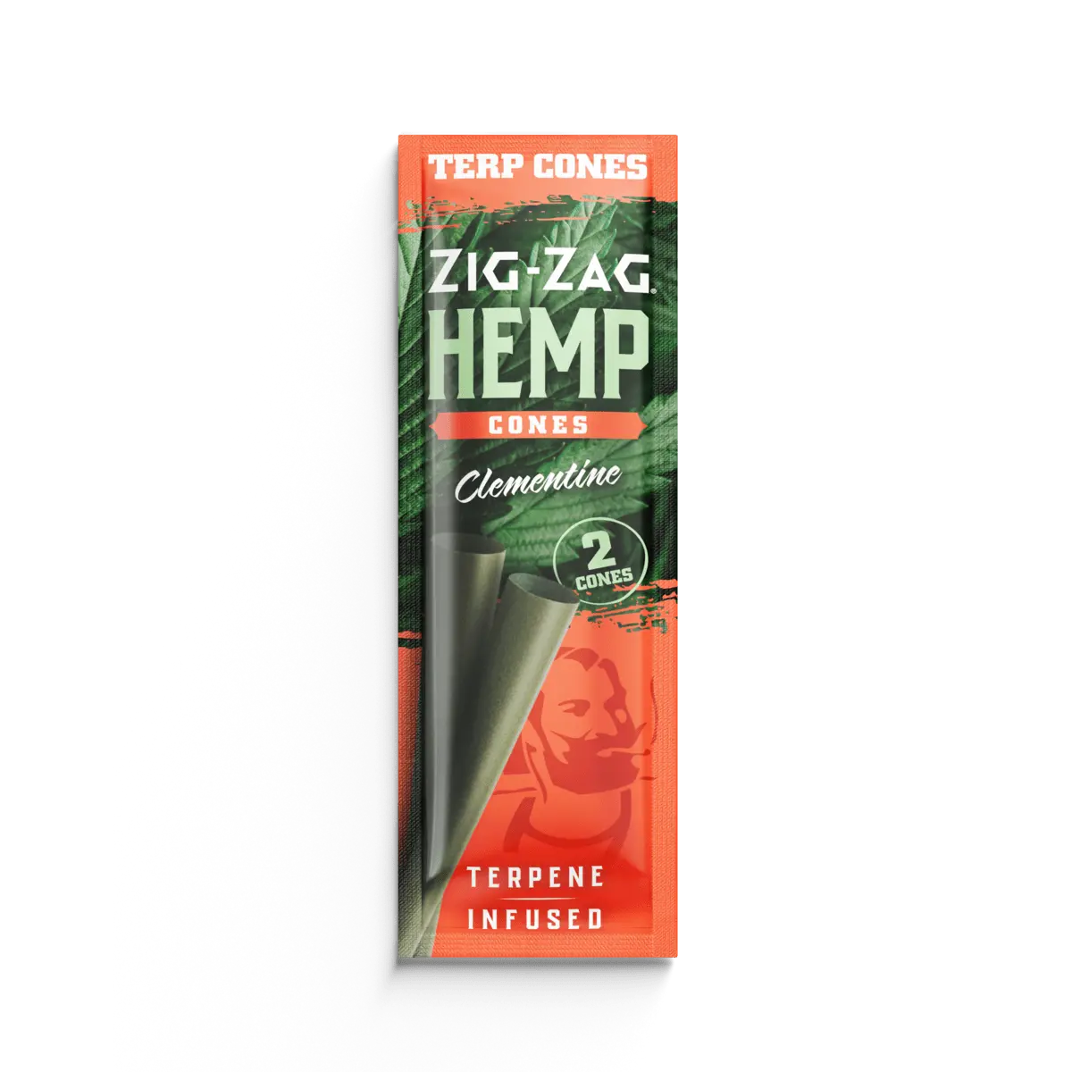Zig-Zag Hemp Cones Clementine 15ct / 2pk - A1 WHOLESALE LLC