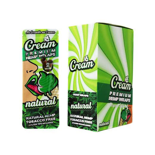 Cream Hemp Natural Wraps 25ct - A1 WHOLESALE LLC