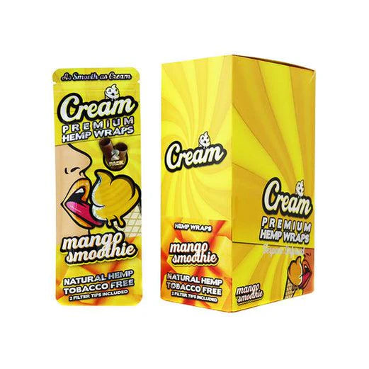 Cream Hemp Wraps Mango Smoothie 25ct - A1 WHOLESALE LLC