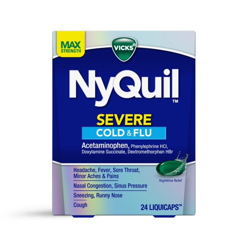 NyQuil SEVERE 2 pack of 24ct - A1 WHOLESALE LLC