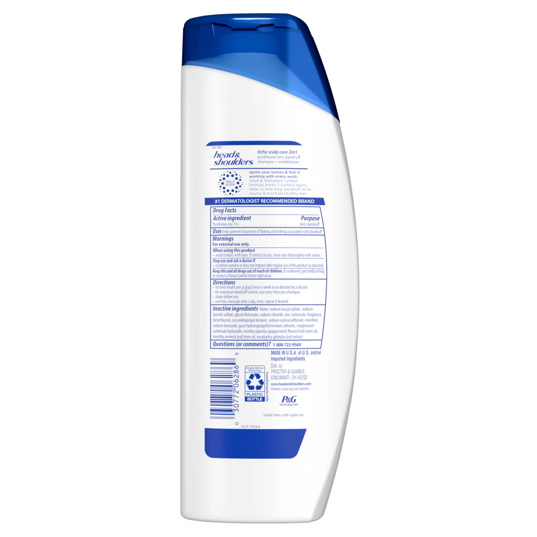 Head & Shoulders 2 in 1 Dandruff Shampoo and Conditioner Itchy Scalp Care - 12.5oz/6pk - A1 WHOLESALE LLC