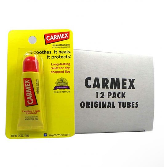 Original Carmex Moisturizing Lip Balm Display Box 12 Tubes - A1 WHOLESALE LLC