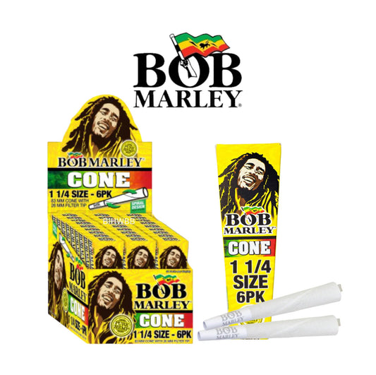 Bob Marley 11/4 Cone 6pk- 33ct - A1 WHOLESALE LLC