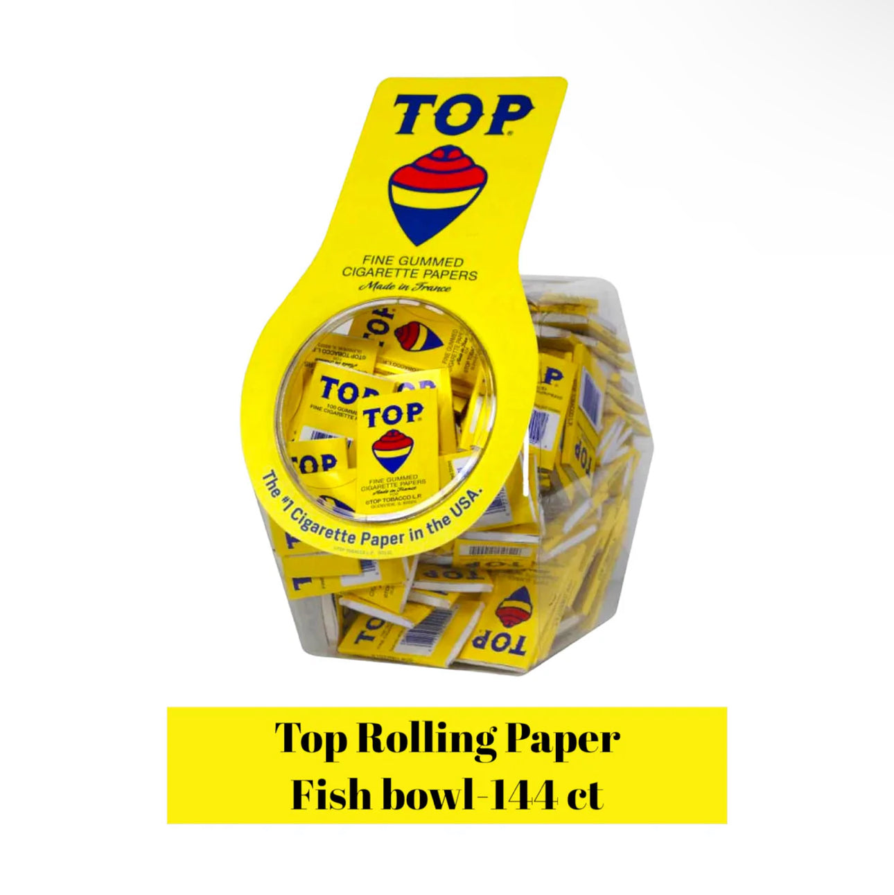 Top Rolling Paper Fish Bowl - 144 ct - A1 WHOLESALE LLC
