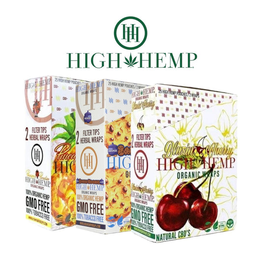 High Hemp Wraps 25ct - A1 WHOLESALE LLC