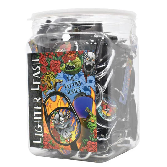 Lighter Leash Premium The Tattoo Series Mixed Colors 30ct Jar - A1 WHOLESALE LLC
