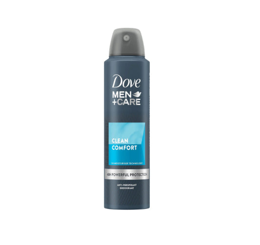 Dove DEO Body Spray Clean Comfort for Men - 150ml/6pk - A1 WHOLESALE LLC