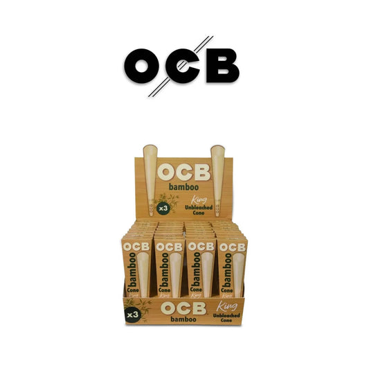 OCB Cones Bamboo King 3pk- 32ct - A1 WHOLESALE LLC