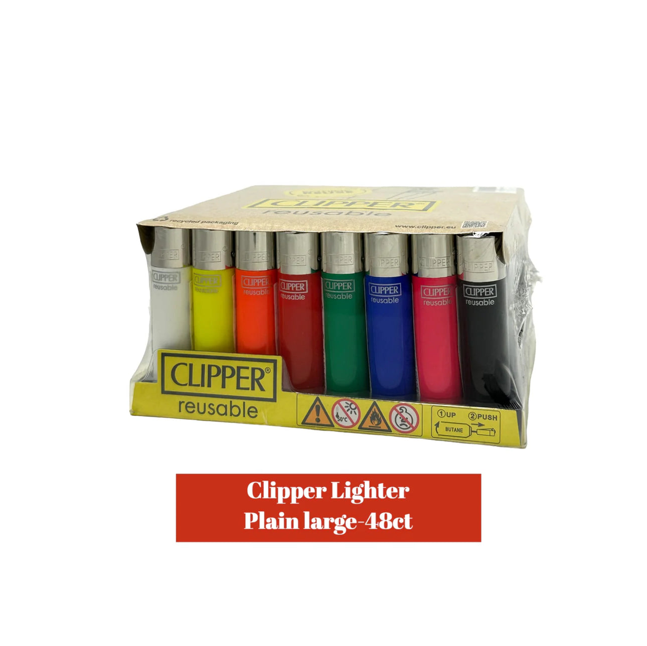 Clipper Lighters Plain Large- 48ct - A1 WHOLESALE LLC