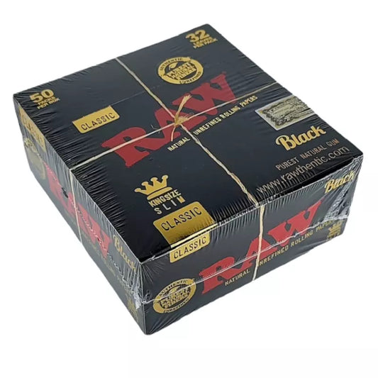 Raw Black Classic King Size Slim 50ct - A1 WHOLESALE LLC