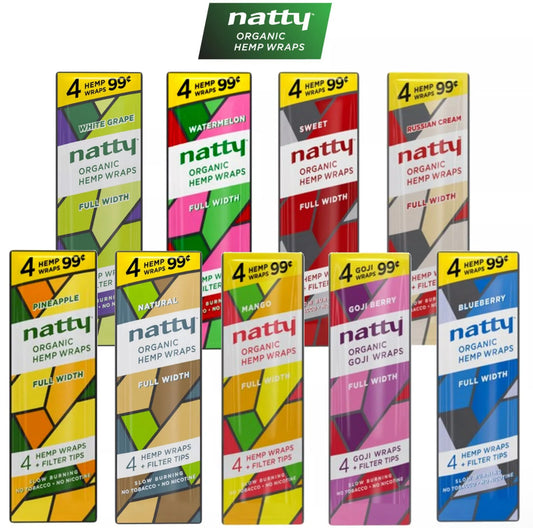 Natty Hemp Wraps 15ct - A1 WHOLESALE LLC