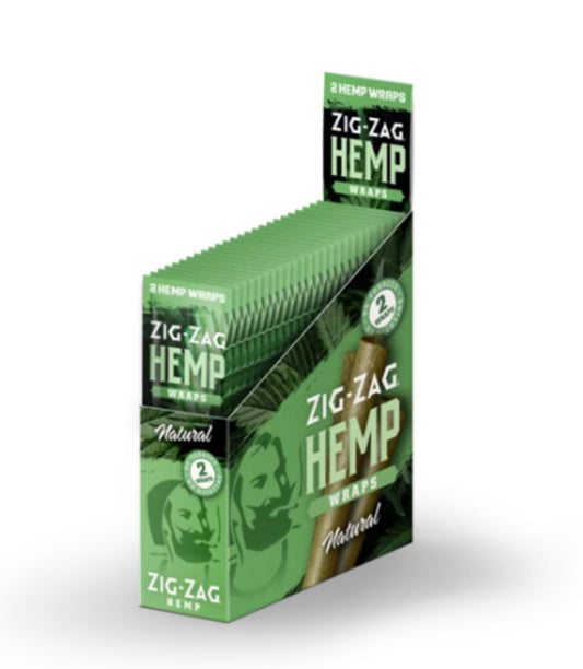 Zig Zag Hemp Wraps Natural 25ct / 2pk - A1 WHOLESALE LLC