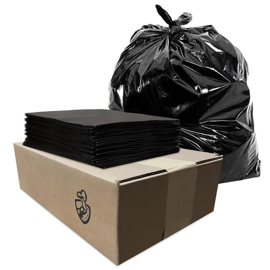 100ct-Large 55-60 Gallon Heavy Duty Trash Can Bags - A1 WHOLESALE LLC