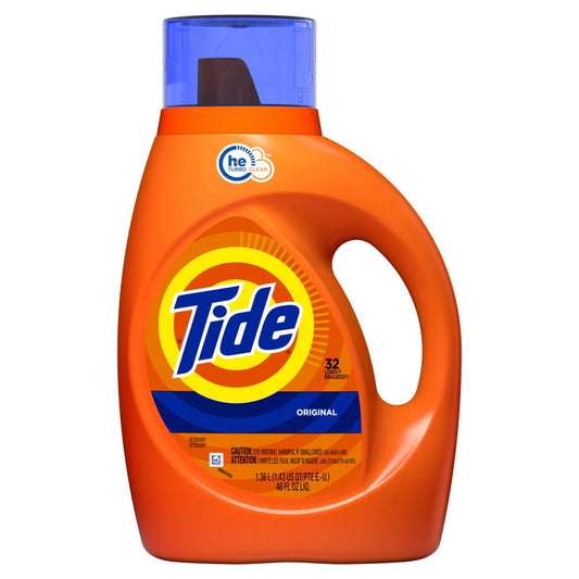 Tide Liquid 2x HE Original Laundry Detergent - 46oz/6pk - A1 WHOLESALE LLC