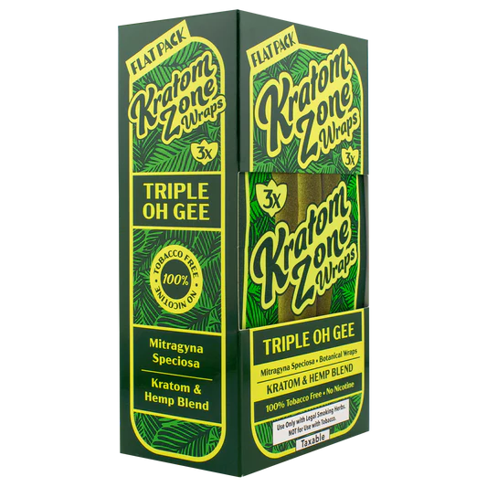 Kratom Zone Hemp Wraps 15pk / 3ct - A1 WHOLESALE LLC