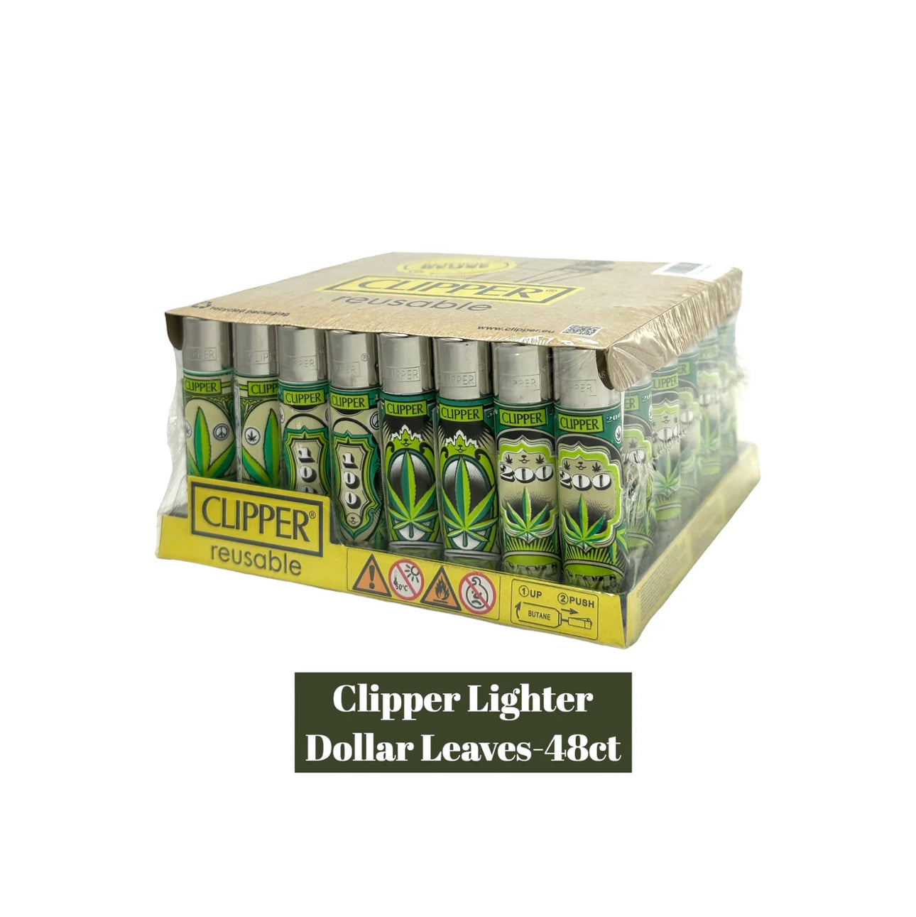 Clipper Lighter Dollar Leaves 48ct - A1 WHOLESALE LLC