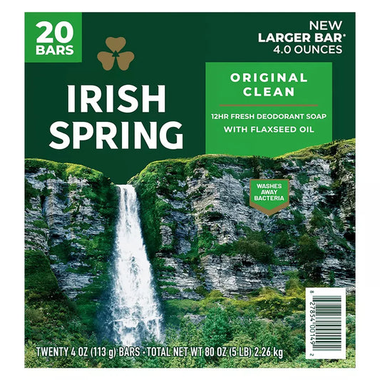 Irish Spring Soap Original - 3.75oz/3bar/18pk - A1 WHOLESALE LLC