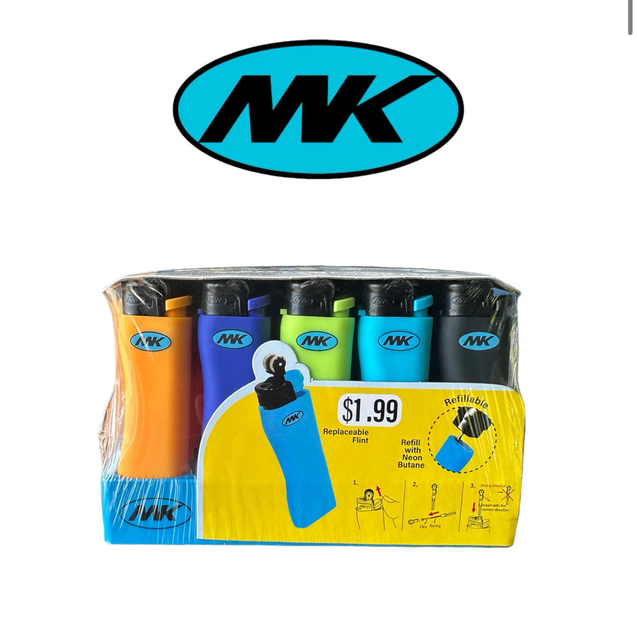 MK Lighter Classic Grip 50ct - A1 WHOLESALE LLC