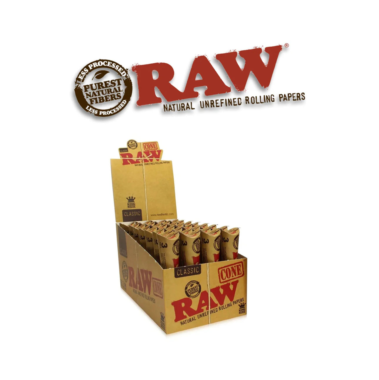 RAW CLASSIC CONES 32PK - A1 WHOLESALE LLC