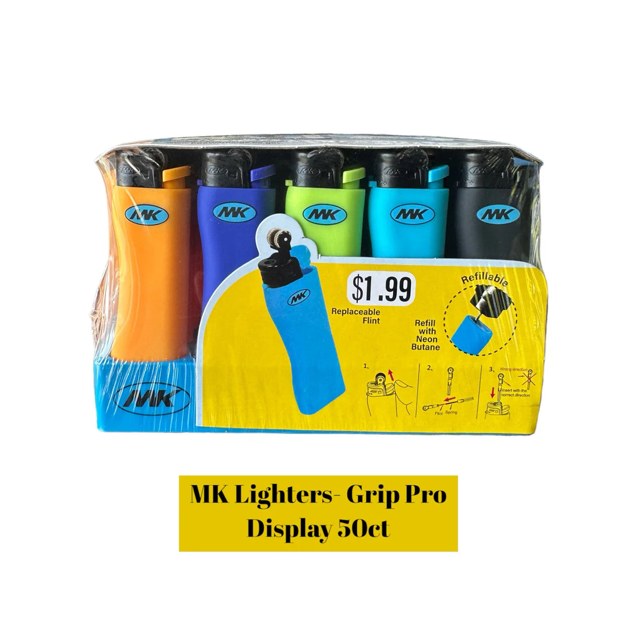 MK Lighter Classic Grip 50ct - A1 WHOLESALE LLC