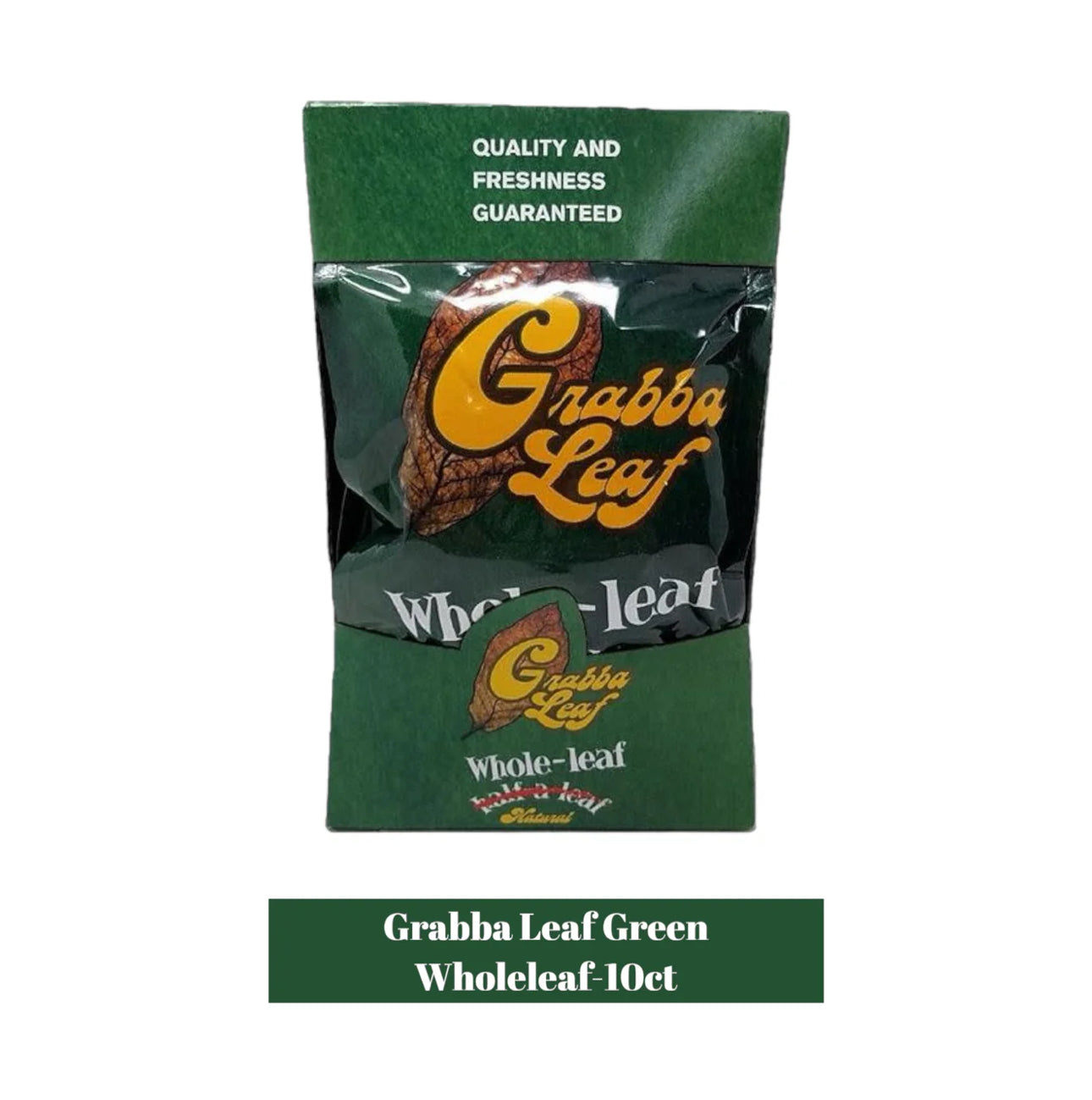 Grabba Leaf Natural Whole leaf Green Pack 10ct - A1 WHOLESALE LLC