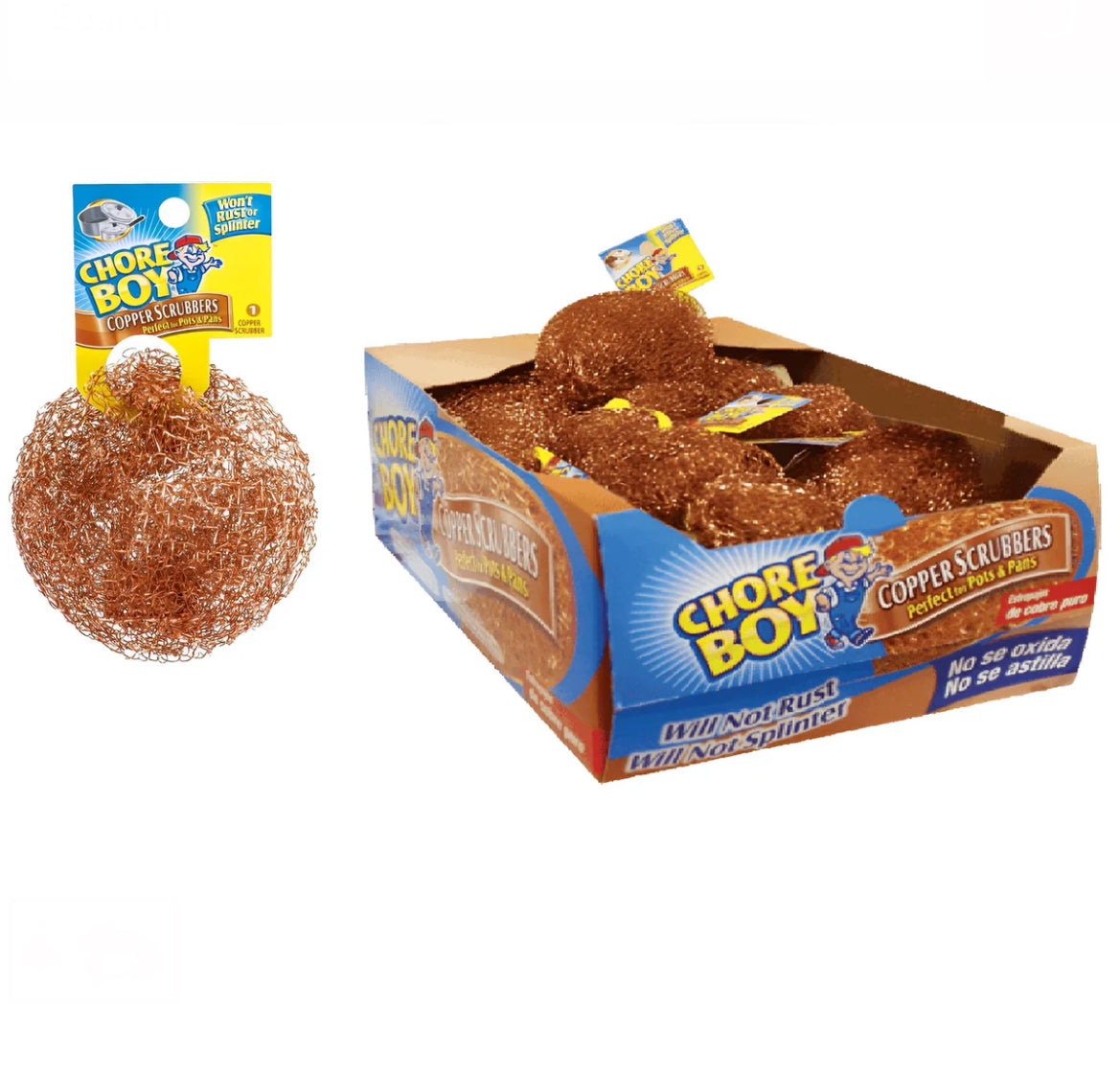 Chore Boy Copper Scouring Pad 36ct/1pk - A1 WHOLESALE LLC