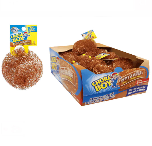 Chore Boy Copper Scouring Pad 36ct/1pk - A1 WHOLESALE LLC