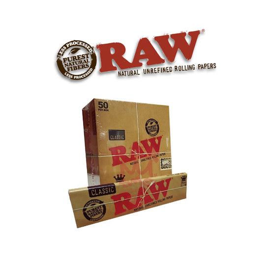 Raw Classic Rolling Papers King Slim 50ct - A1 WHOLESALE LLC