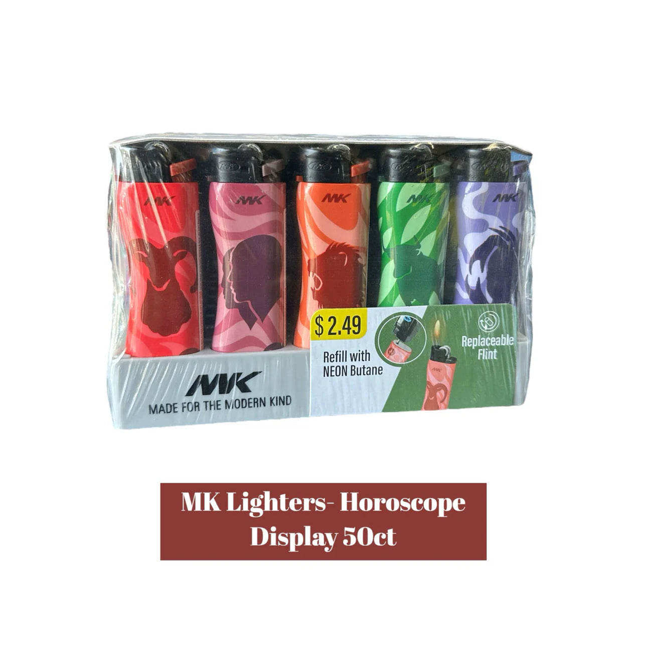 MK Lighter Horoscope design 50ct - A1 WHOLESALE LLC
