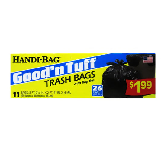 GOOD'N TUFF-BAGS Flap Trash 26gal - 11ct/12pk - A1 WHOLESALE LLC