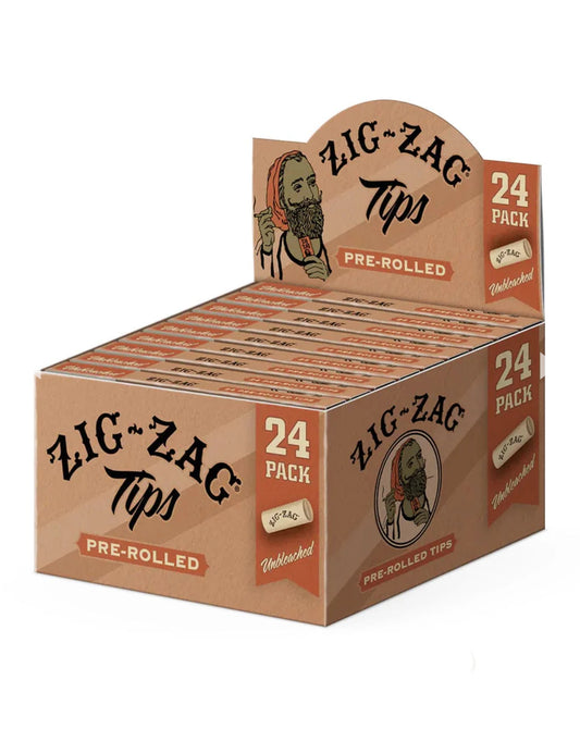 Zig Zag Pre Rolled Rolling Paper Tips 24 pack - A1 WHOLESALE LLC