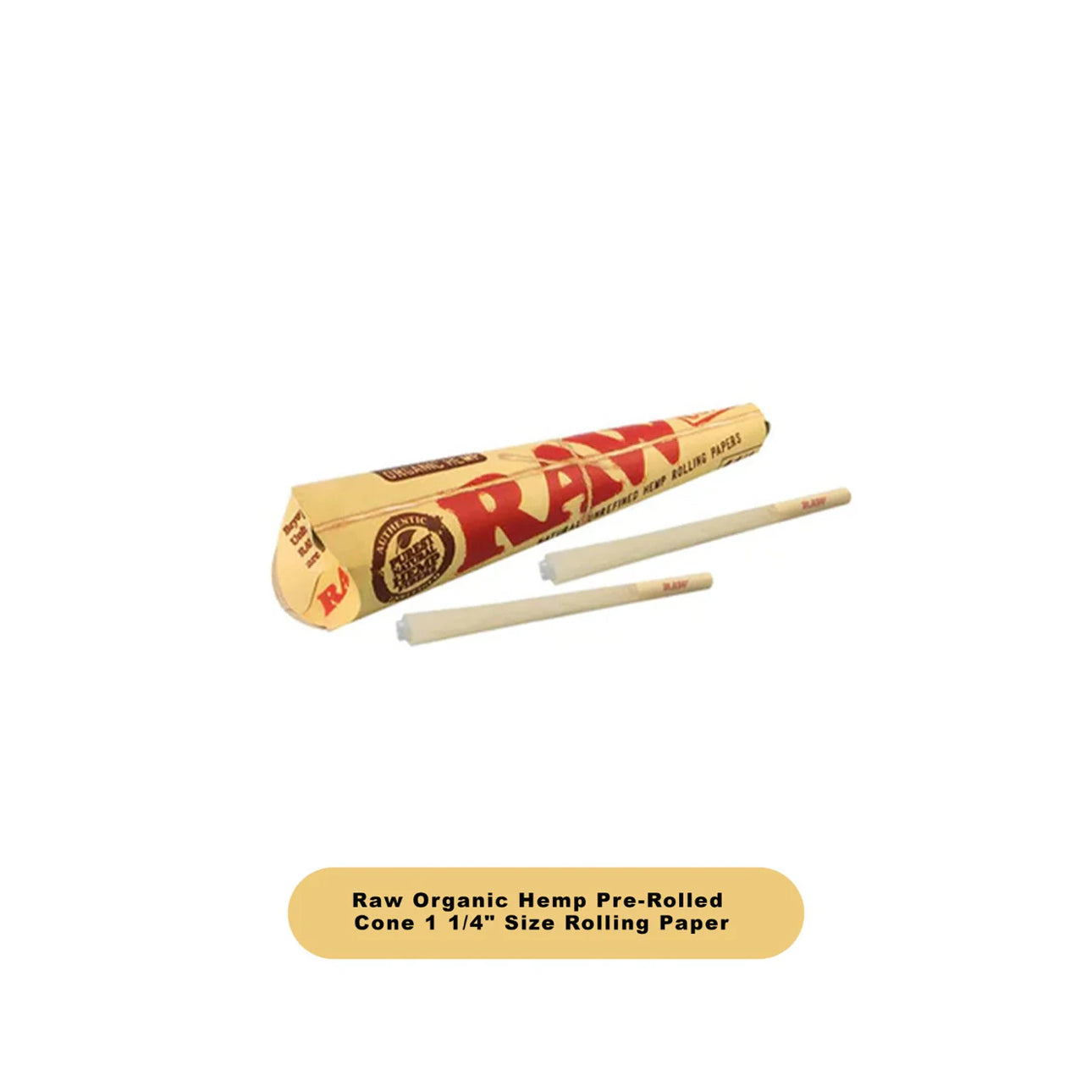 Raw Organic Hemp 1 1/4 Cones 6pk-32ct - A1 WHOLESALE LLC