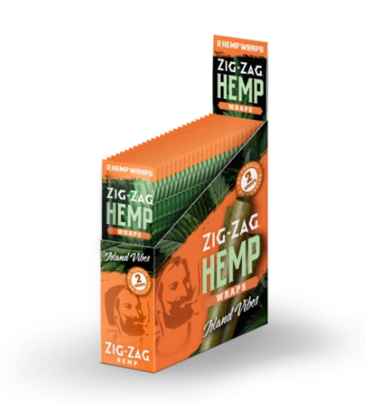 Zig Zag Hemp Wraps Island Vibes 25ct 2pk - A1 WHOLESALE LLC