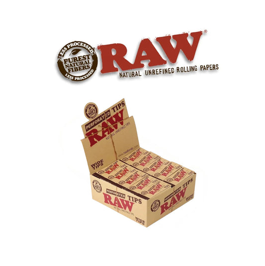 Raw Wide Perforated Tips- 50ct - A1 WHOLESALE LLC